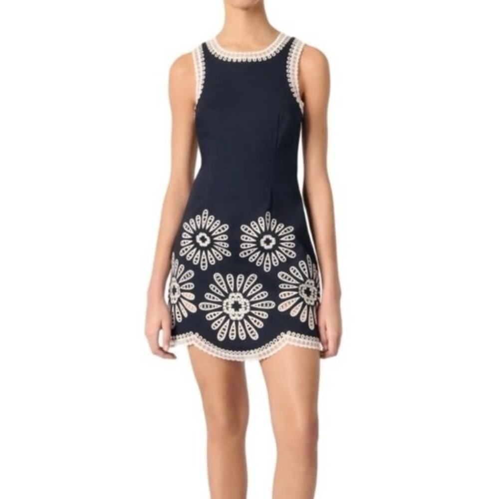 Maje blue  Mini Crochet Dress Size 8